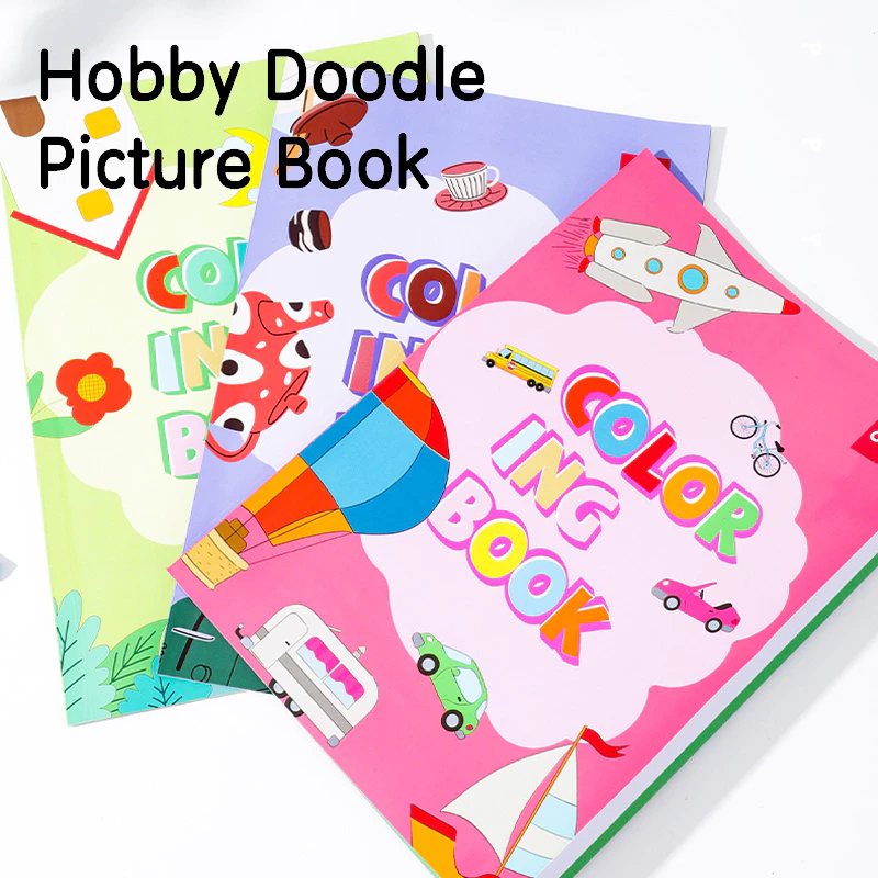 Deli Children Coloring Book / Buku Mewarnai Anak 12 Lembar Kertas 120G Berbagai Tema EN04X - Gambar 3