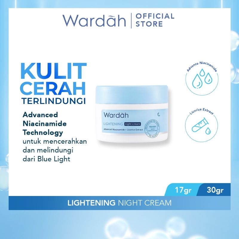 Wardah Lightening Day cream 30gr or night cream 30gr | Shopee Singapore