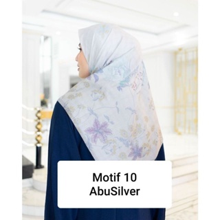 Hijab Quadrilateral Lv White Voal Premium Lasercut!!!