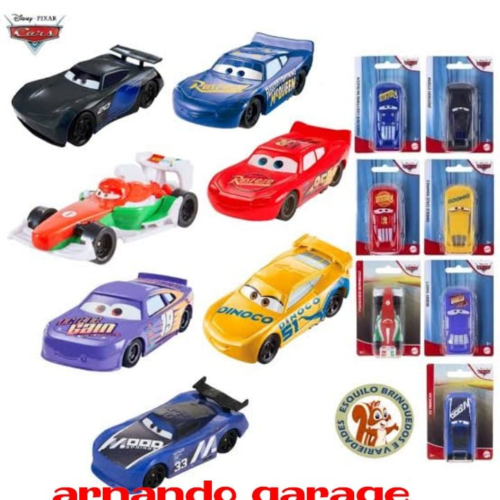 Disney Pixar Cars Original Mattel - Lightning McQueen - Dinoco Cruz ...