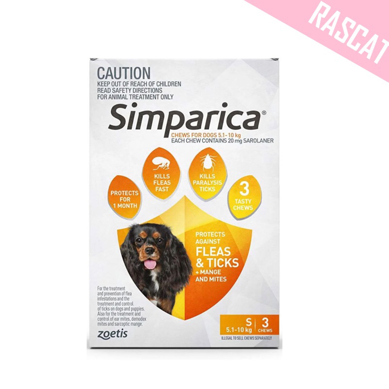 Simparica Dog Flea Medicine 20mg Shopee Singapore