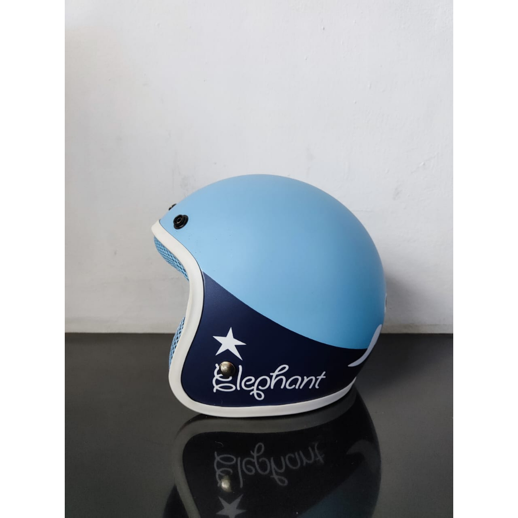 Helm Bogo Retro Anak Kids MINI POSH Motif Elephant - Gambar 4