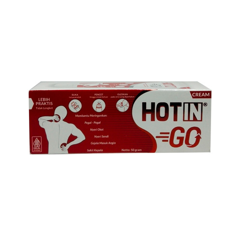 HOT IN GO ORIGINAL CREAM 50G / PEREDA NYERI / KESLEO / CREAM OTOT - Gambar 3