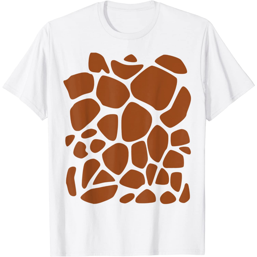 PRIA Adult Clothes Giraffe Print Costume T-Shirt Halloween T-Shirt Fashion Clothing Tops T-Shirts Men Women Latest Models Contemporary Short Sleeve Distro Original Premium