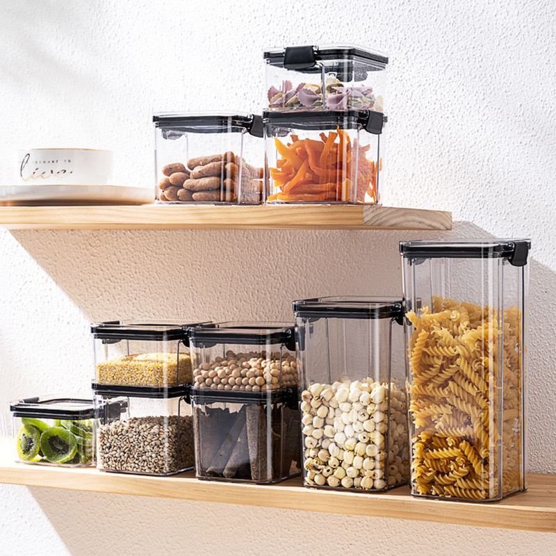 PUSAT17 TOPLES KOTAK PENYIMPANAN SNACK CEREAL KEDAP UDARA / KONTAINER MAKANAN TEMPAT WADAH BUMBU DAPUR JAR FOOD / TOPLES BENING KUE KERING KERUPUK - Gambar 3
