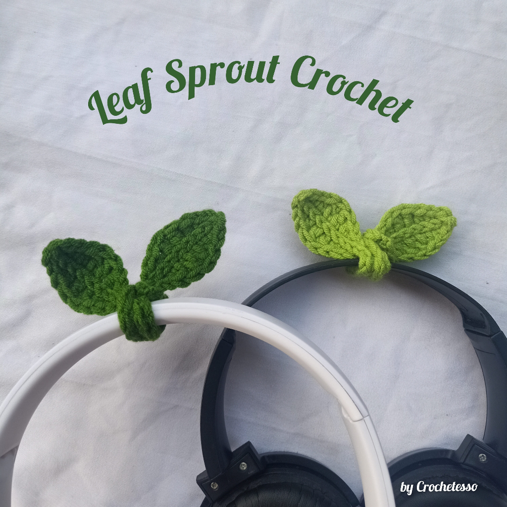 Leaf Sprout Crochet | Headphone Decoration | Shopee Singapore