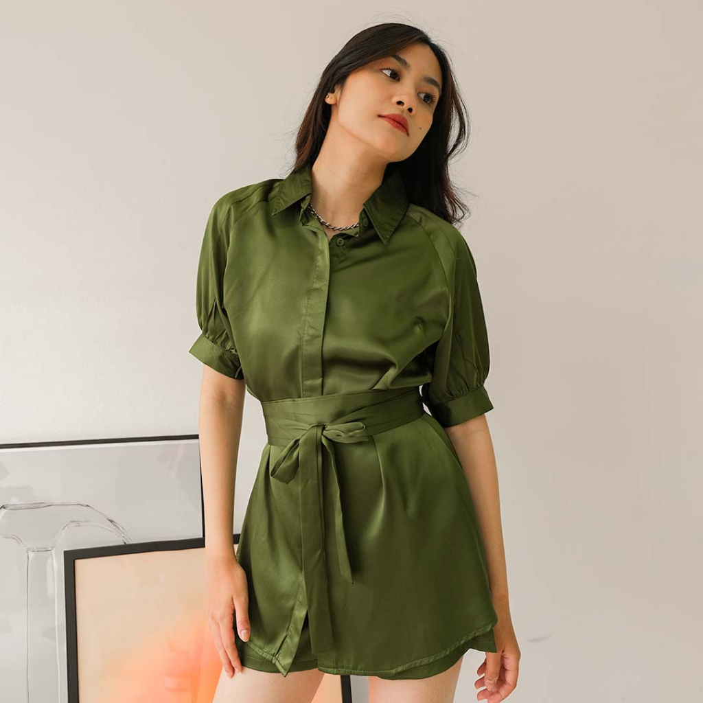 Michael's Collection - One Set Blouse and Short Pants Emily - Gambar 3