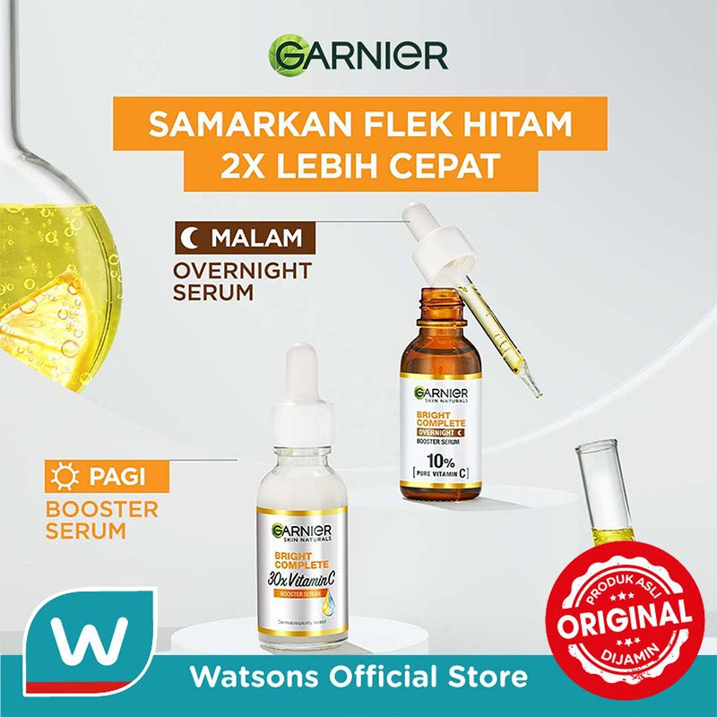 Garnier Bright Complete Vitamin C Overnight Serum 30ml - Gambar 3