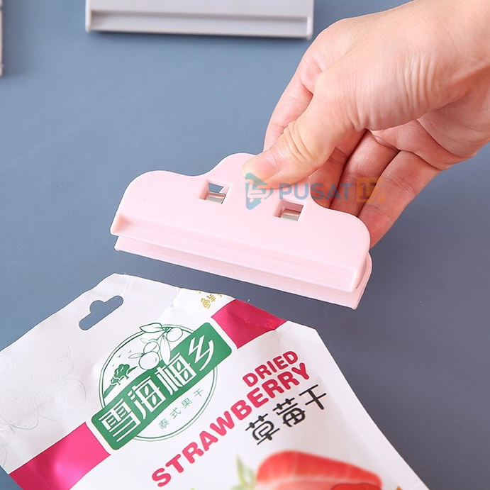PUSAT17 KLIP PENJEPIT KEMASAN KANTONG PLASTIK SNACK JUMBO / ALAT PENJEPIT SEGEL PLASTIK MAKANAN SERBAGUNA / KLIP PENYEGEL / JEPITAN BUNGKUSAN PLASTIK - Gambar 4