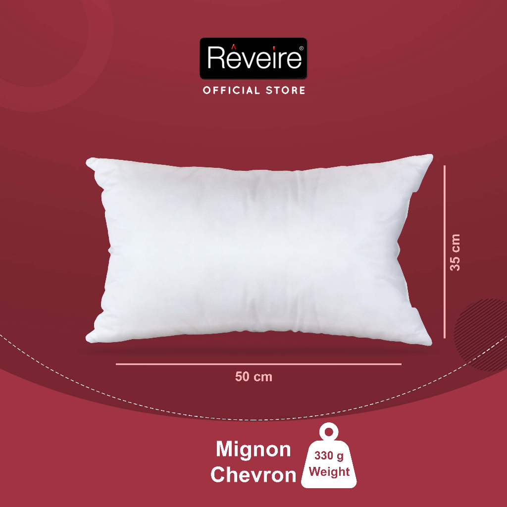 Reveire Bantal Tidur Hotel Mignon Chevron Pillow ISI 1 PCS - Gambar 3