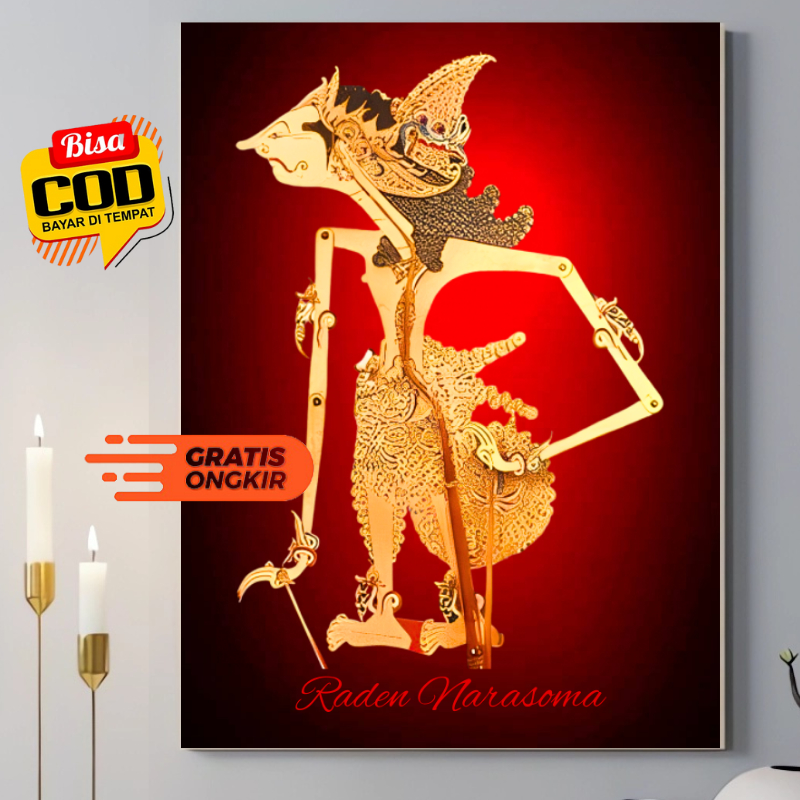 Raden Narasoma Leather Puppet Poster For Wall Decoration Or Guest Wall ...