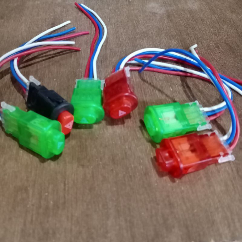 TOMBOL Hazard switch Transparent on off Button Light/hazard/Light