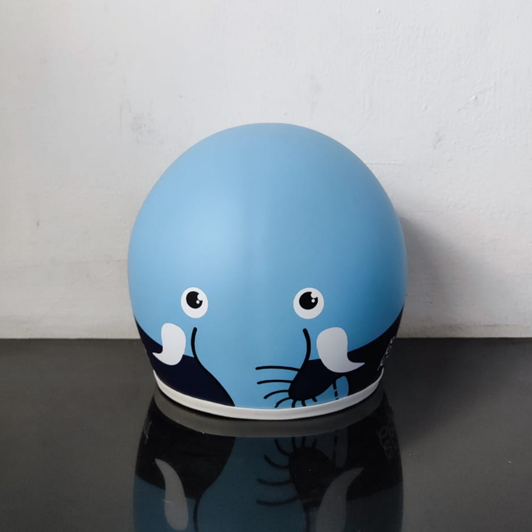 Helm Bogo Retro Anak Kids MINI POSH Motif Elephant