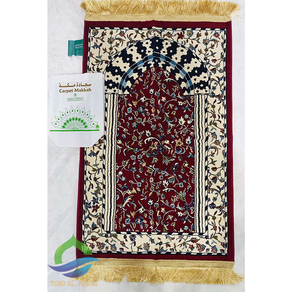 MERAH Raudah/ Prayer Rug Rawdah/ Prayer Rug Raudhah Red Thibiy Motif ...