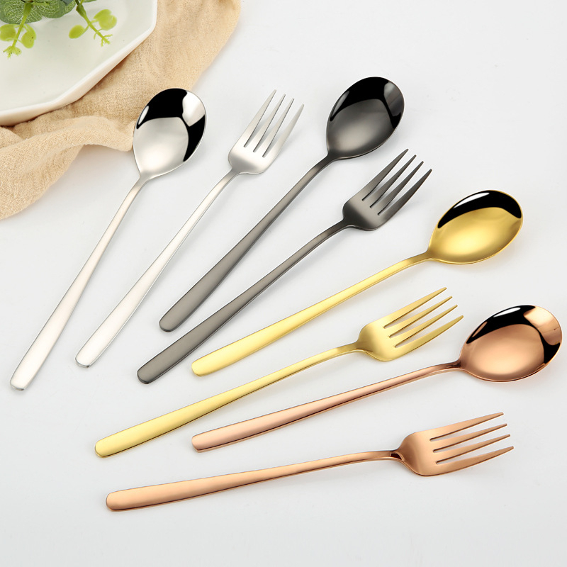 Mall57 Thick gold Stainless Steel cutlery gold Tablespoon/korean