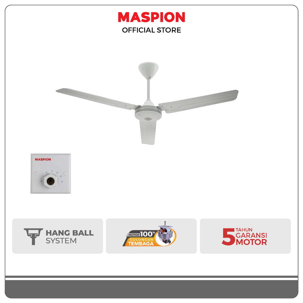 Maspion Ceiling Fan Kipas Angin Plafon 52 Inch MCF52-111