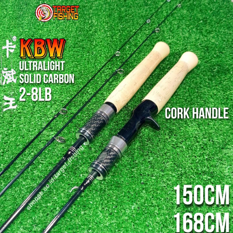 Stream Rod UL KBW 28LB Carbon Solid 150cm 168cm Ultralight Casting Rod