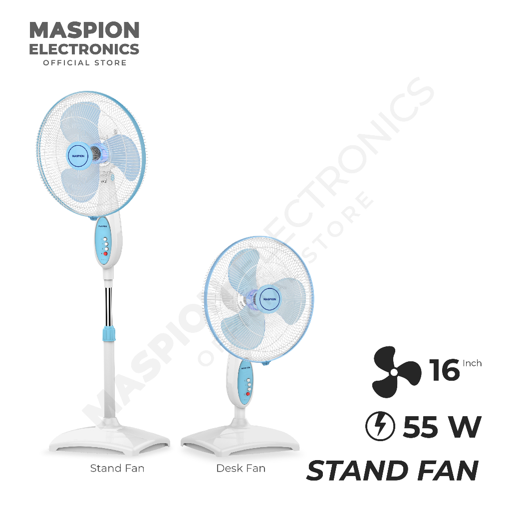 Maspion Stand Fan Kipas Angin Berdiri 16 Inch EX-167 S - Gambar 2