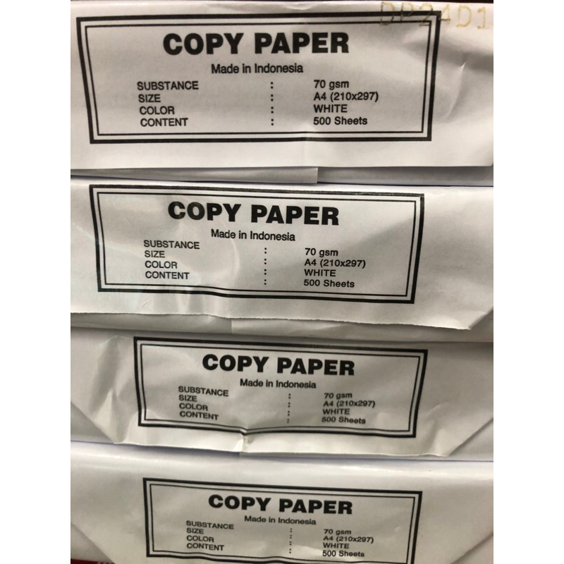 Hvs Print Copy Paper A4 Paper (70gr) Shopee Singapore
