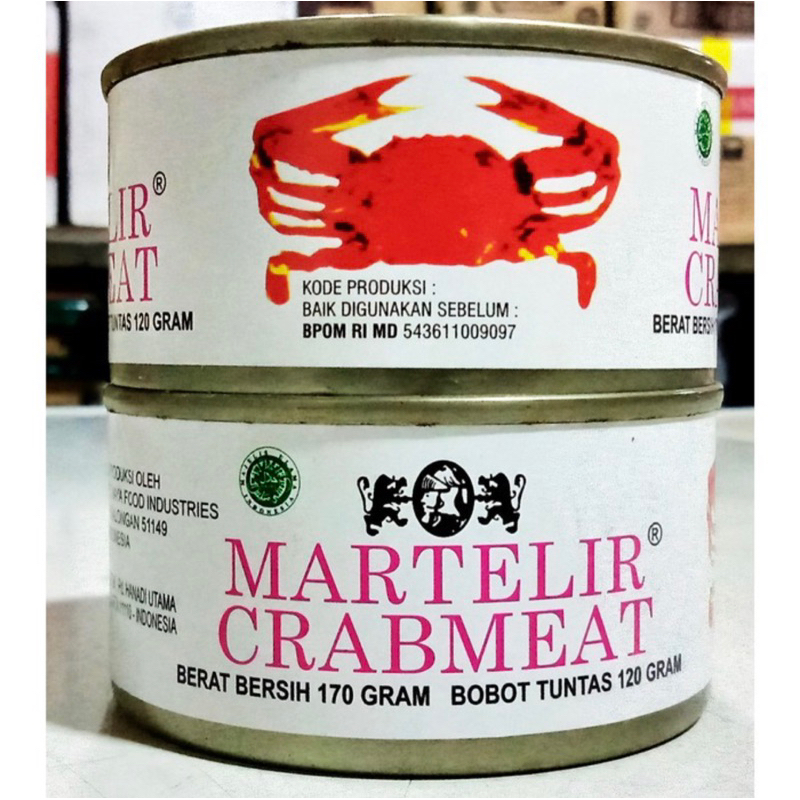 Martelir crab meat 170gr (crab meat In Cans) Shopee Singapore