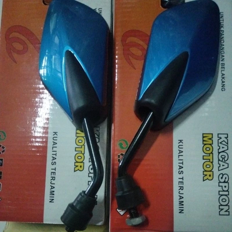 Spion Shogun 125 Sp Smash Sogun 110 Smesh Smesh Satria Fu F 150 Suzuki Drat 12 14 Model Crom Standar Mini Variasi Stainless Croom Chrome Krom - Gambar 2