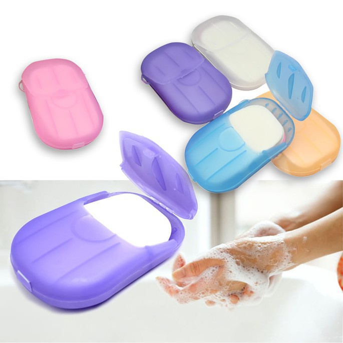 *RS* Hand Washing Paper Soap Travel Paper Soap/ Practical Paper Soap ...