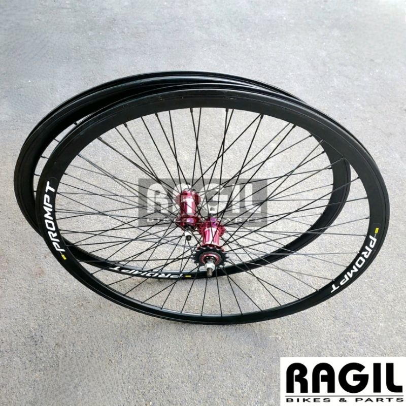 Bicycle WHEELSET 700C PROMPT 700C RIMS RIMS 36H HUB DOLTRAP 16T FIXED