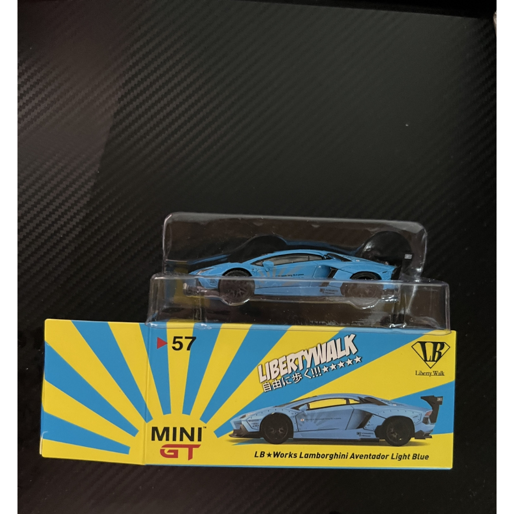 Mini GT LBWK Lamborghini Aventador Light Blue | Shopee Singapore