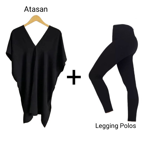 Disa Hijab - One Set Atasan Nagita + Legging Spandex Polos / Nagita Legging Spandex Premium