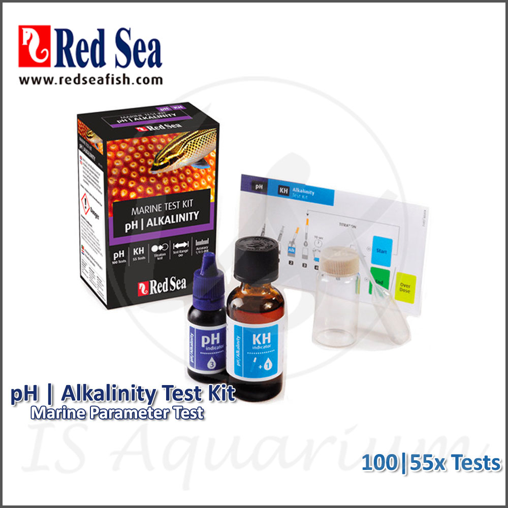 Image showcasing Red Sea PH Alkalinity Marine Test Reef Seawater Parameter Measuring Kit ...