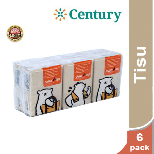Wateru Bamboo Tissue 6 Pack / Tisu