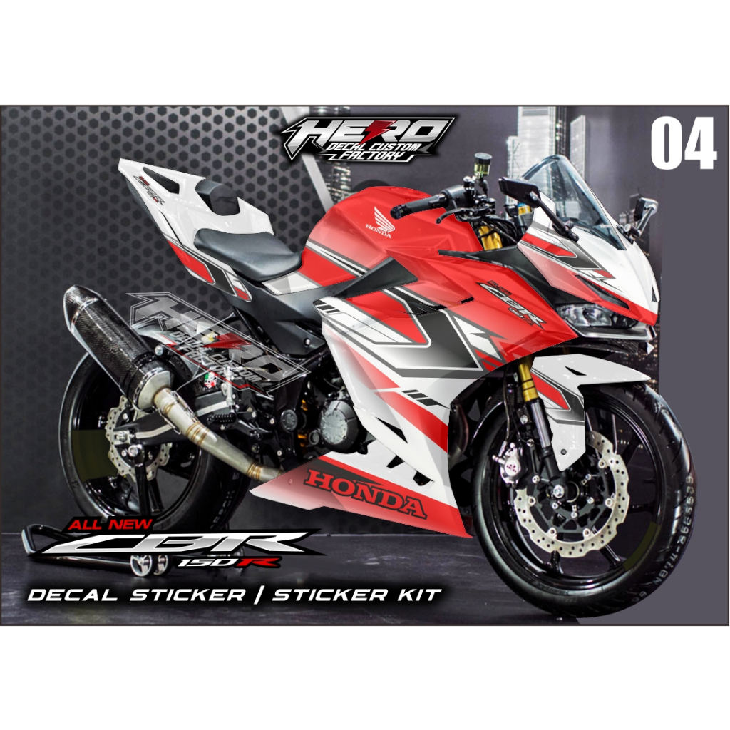 Decal sticker All new CBR150R - Sticker CBR150R Variation hologram ...