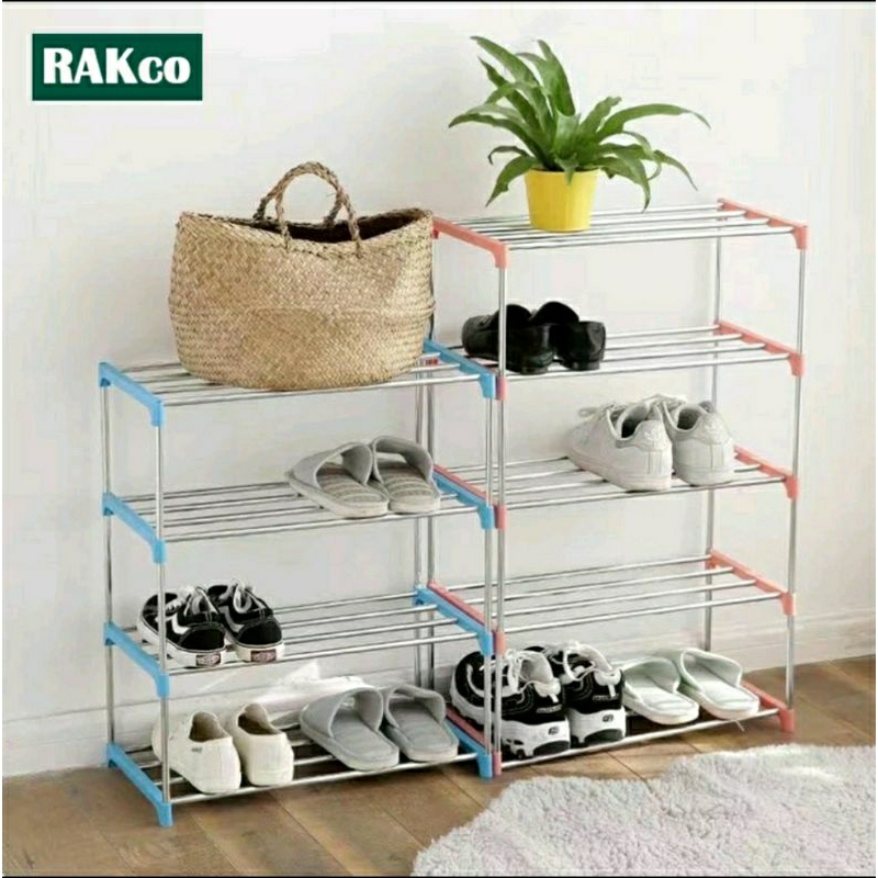 Minimalist Shoe Rack 3,4,5 Stacks (1 Package) | Shopee Singapore