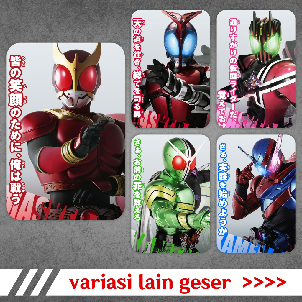 Tokusatsu Kamen Rider B Photocard/Anime Card Collection - Kuuga Ryuki ...