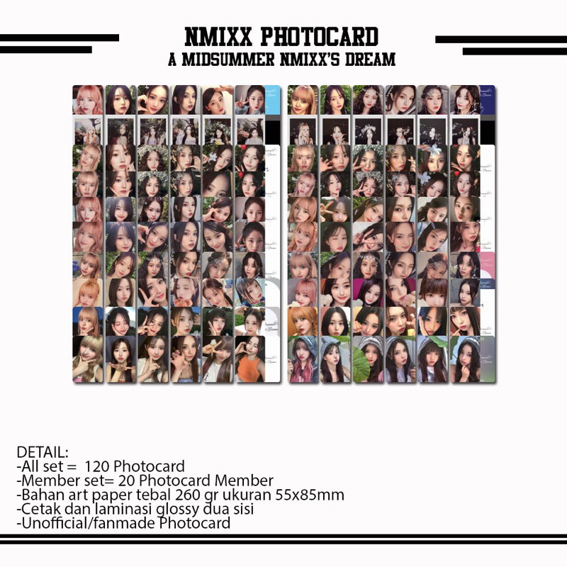 Nmixx A MIDSUMMER NMIXX DREAM PHOTOCARD | Shopee Singapore