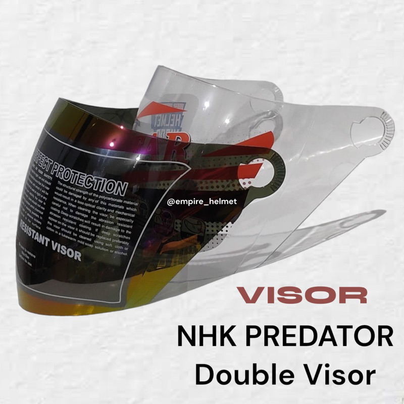 NHK Predator Double Visor Helmet Visor | NHK GODZILA | NHK PREDATOR ...