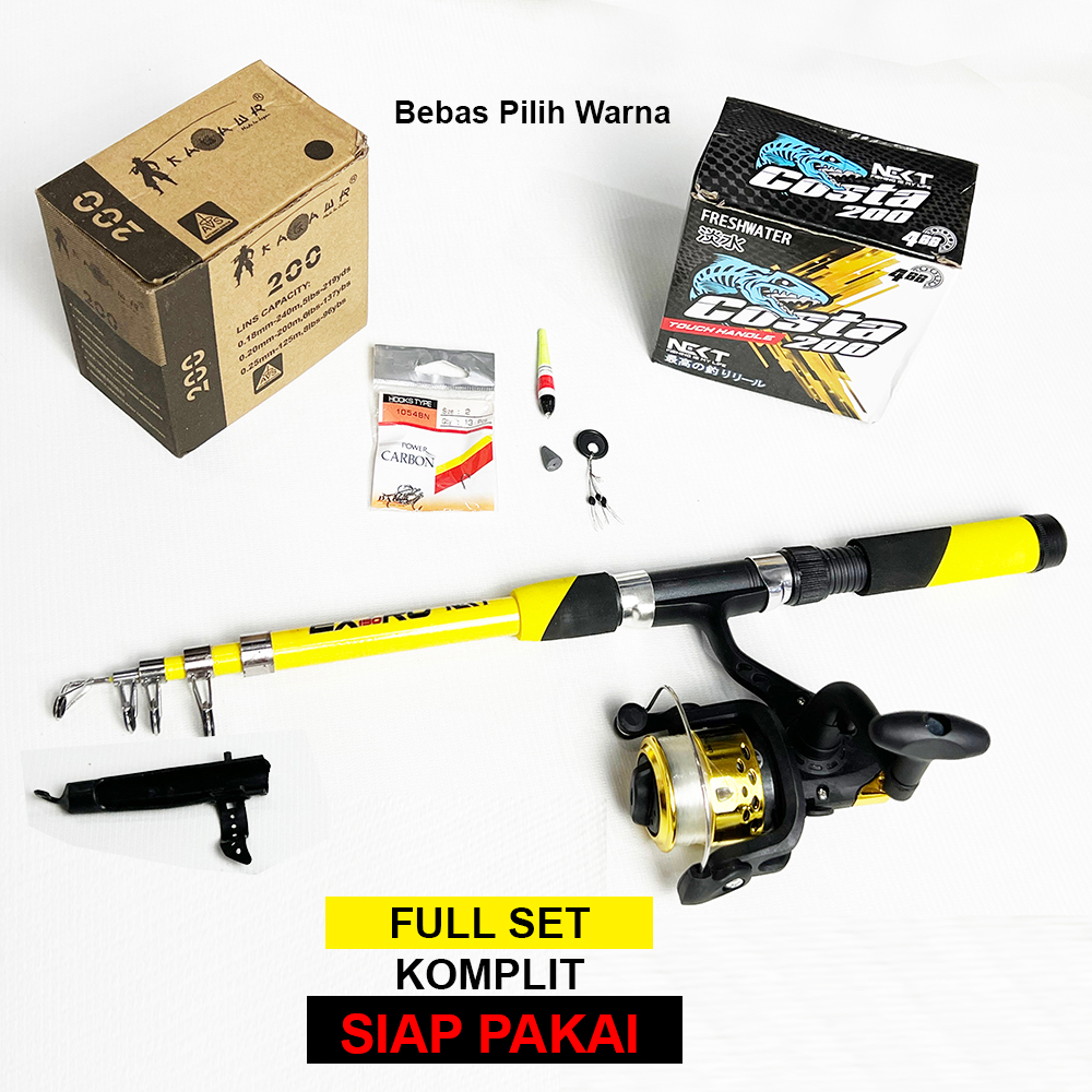1 Set Kagawa 5BB + Joran Xtro BAR-BAR 150Cm BISA PILIH WARNA