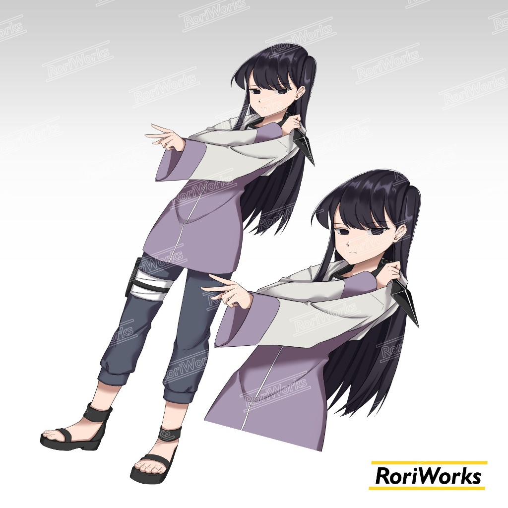 Kiss cut Sticker - Komi x Hinata