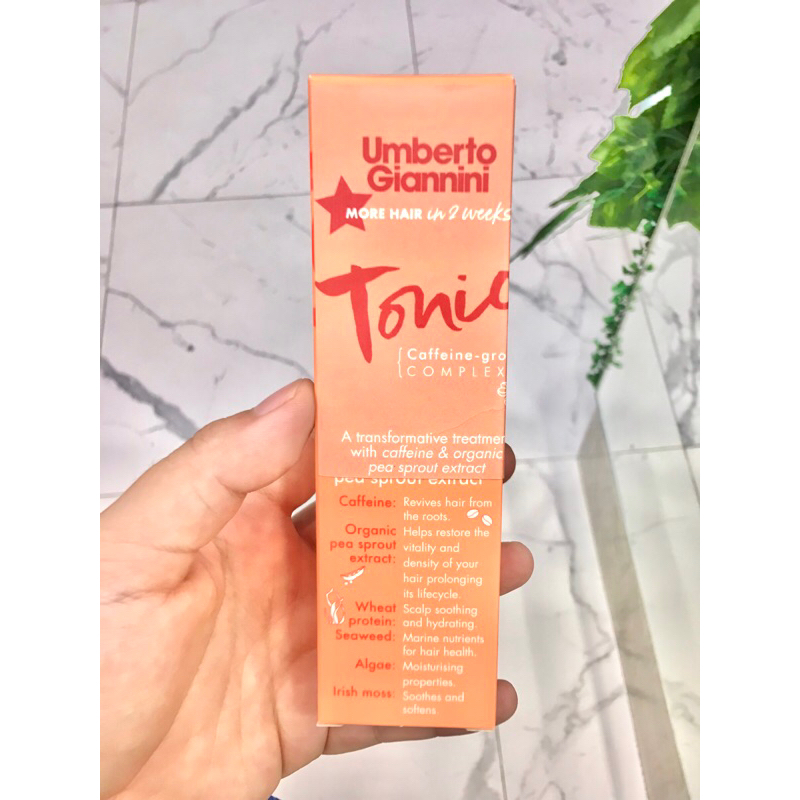 Umberto Giannini Caffeine Grow Growth Complex Hair Tonic Treatment Hair