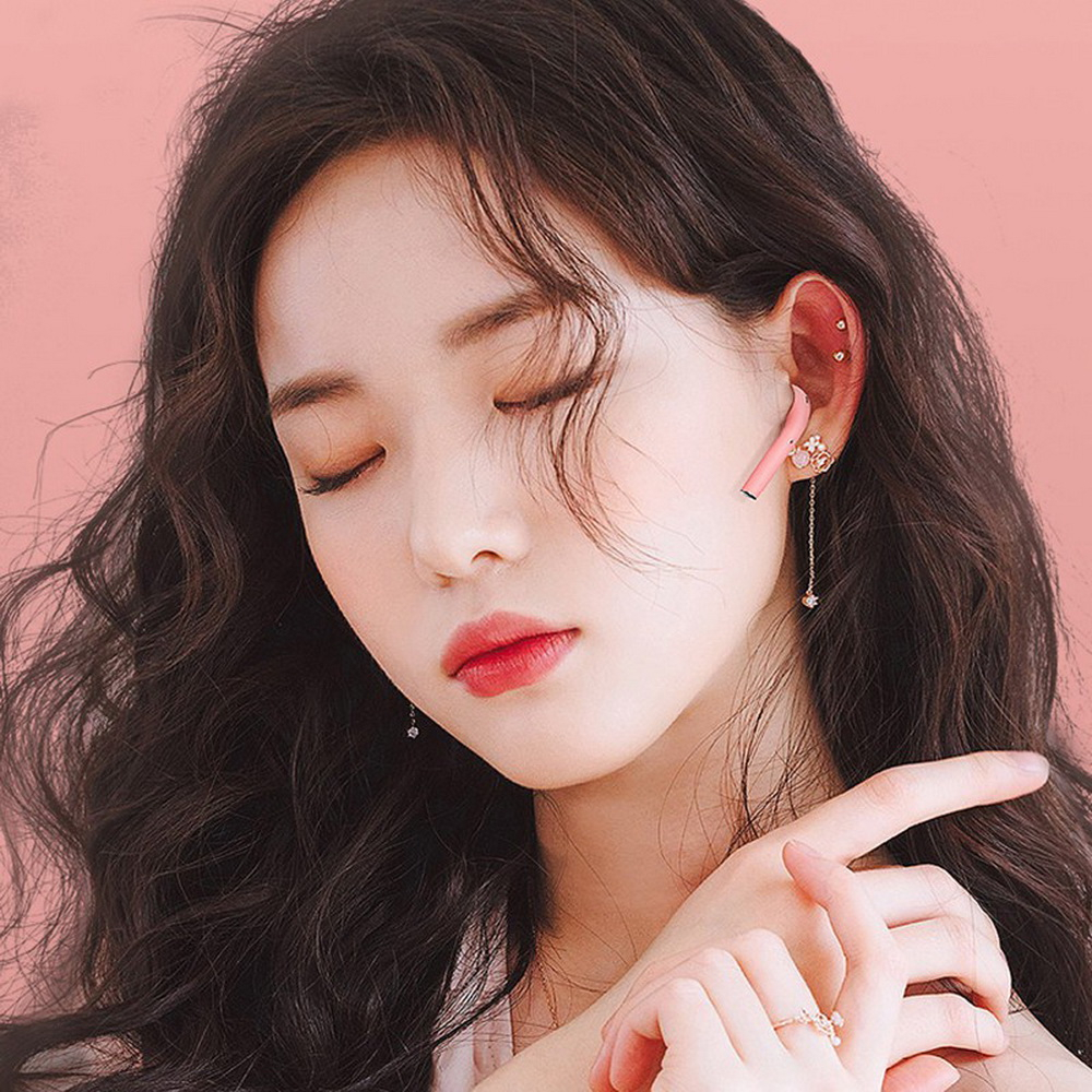 Matei COD Headset Bluetooth Earphone TWS i12 pro Wireless Headset macaron Inpods 12 Dengan Pelindung Kartun Silicone - Gambar 4