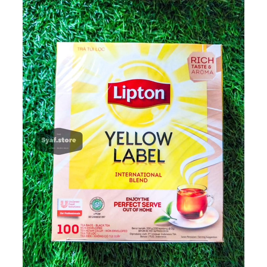 Lipton YELLOW LABEL Contents 100 tea Bag NON evelope black tea HALAL