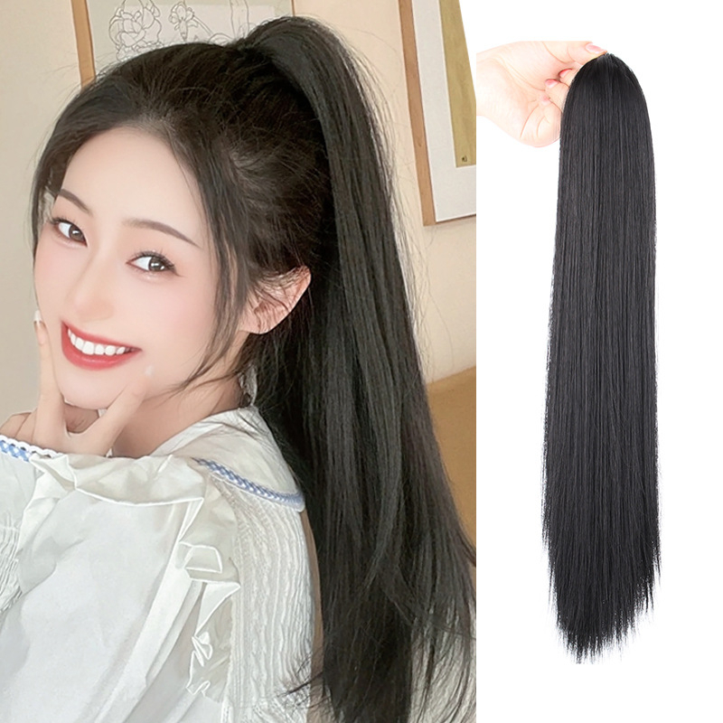 Rsw PONY TAIL PONITAIL KOREA STRAIGHT 07 CLIP ON MINI 55 65 CM / ROPE ...