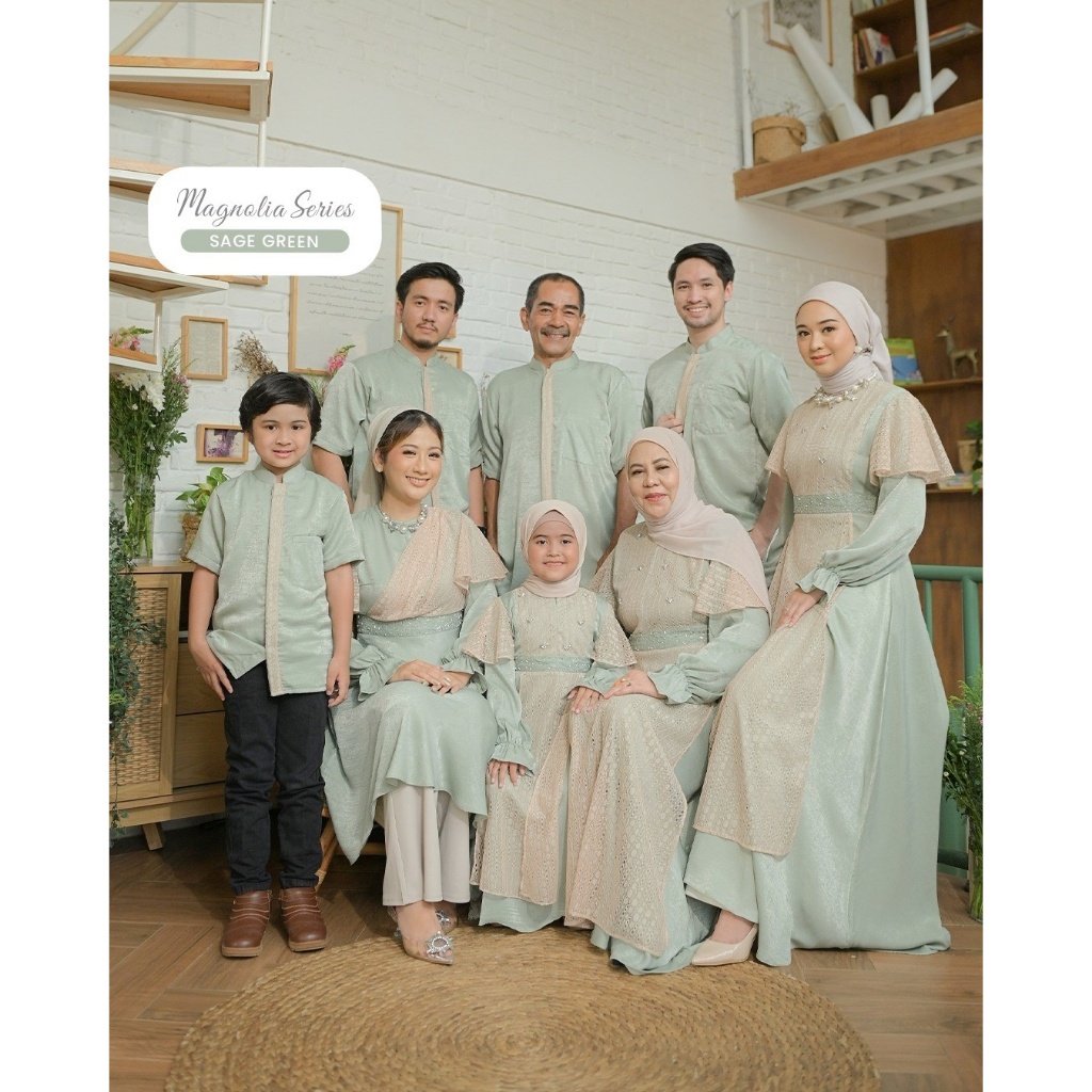 [Import] - Magnolia Dannis Sage Green/Family Set/Family Couple Clothes ...