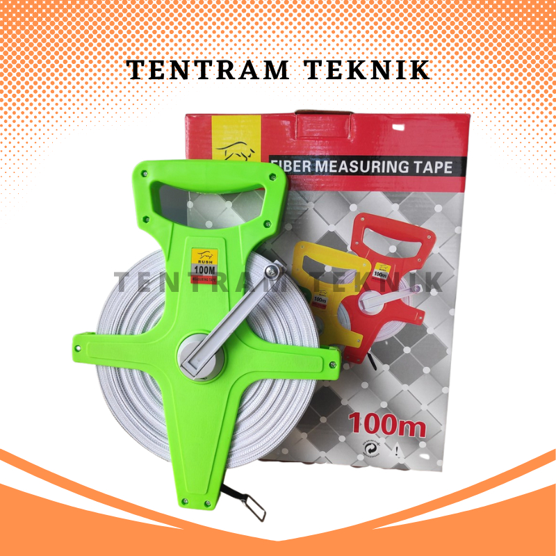 100M Rush Fiber meter Roll meter/ Fiber Measuring Roll Tape 100 meter ...