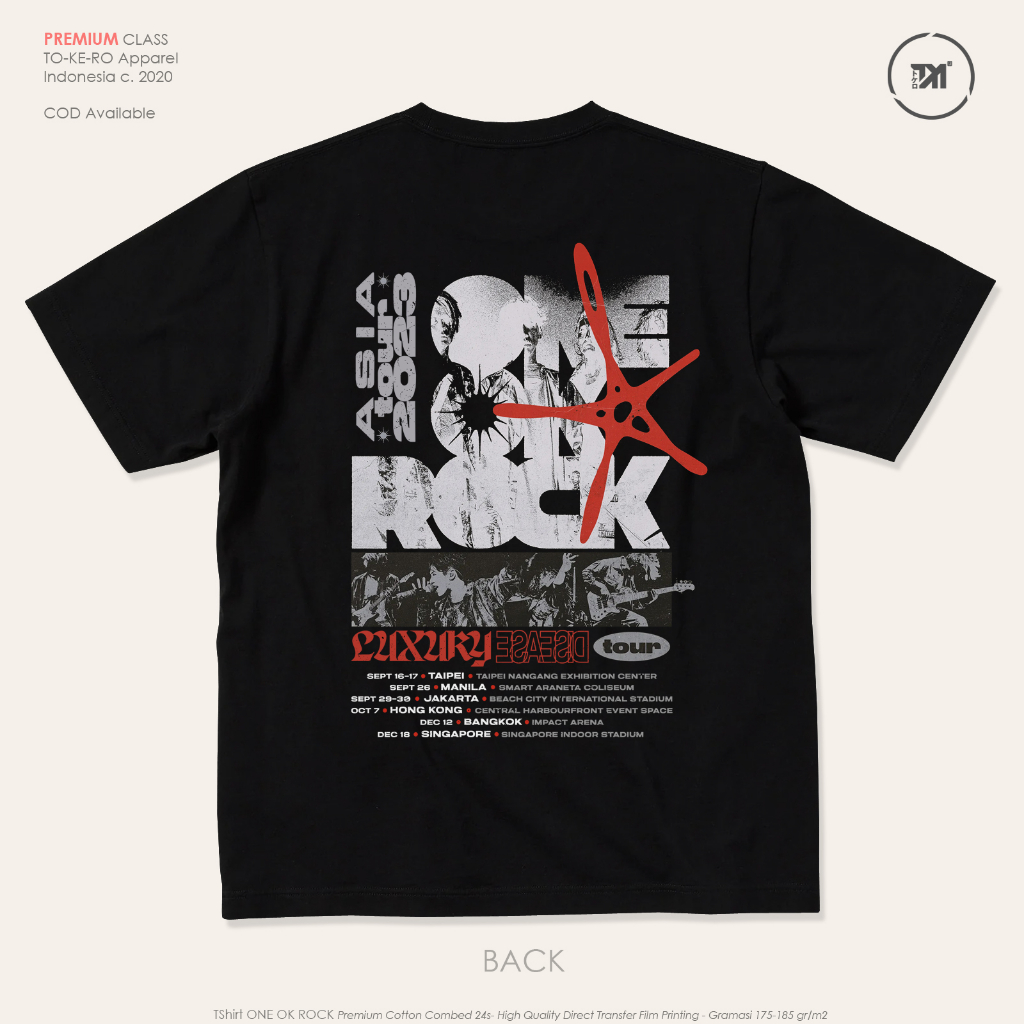 ONE OK ROCK めんどくさかっ Tシャツ ⑤