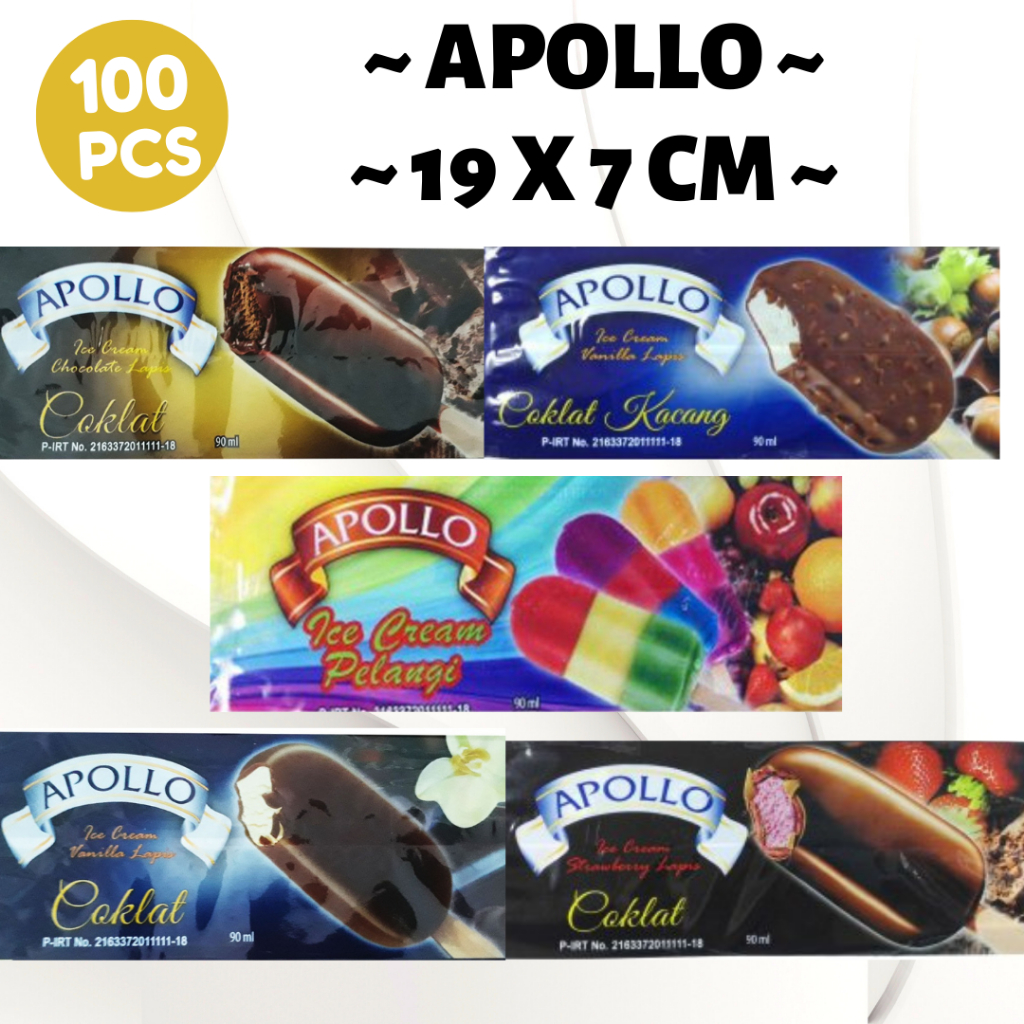 Apollo ice wrap price / Plastic ice cream design | Shopee Singapore