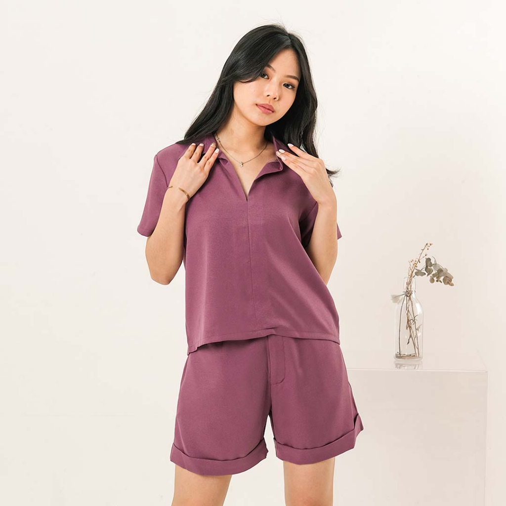 Michael's Collection - One Set Blouse and Short Pants Marissa - Gambar 4