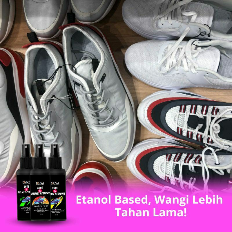 NUVA - Premium Shoe & Helmet Perfume Parfum Sepatu Parfum Helm Etanol Based 100ml Lebih Awet - Gambar 3