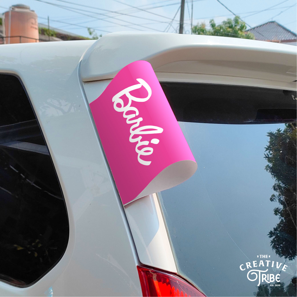 Barbie Car Tag Label Luggage Door Cover Variation Lego Car Sticker Decoration Viral Shopee Singapore