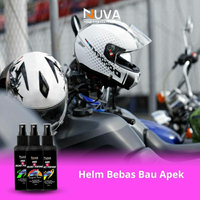 NUVA - Premium Shoe & Helmet Perfume Parfum Sepatu Parfum Helm Etanol Based 100ml Lebih Awet - Gambar 4